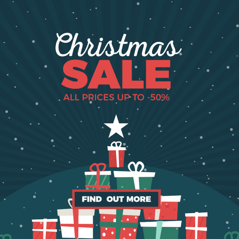 Christmas sale shopping